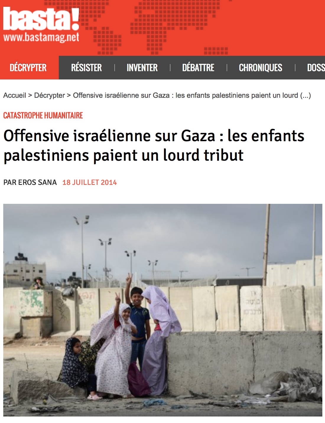 Offensive israélienne à Gaza : reportage