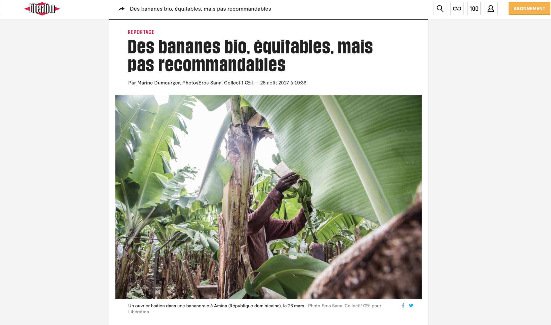Des bananes bio, équitables, mais pas recommandables