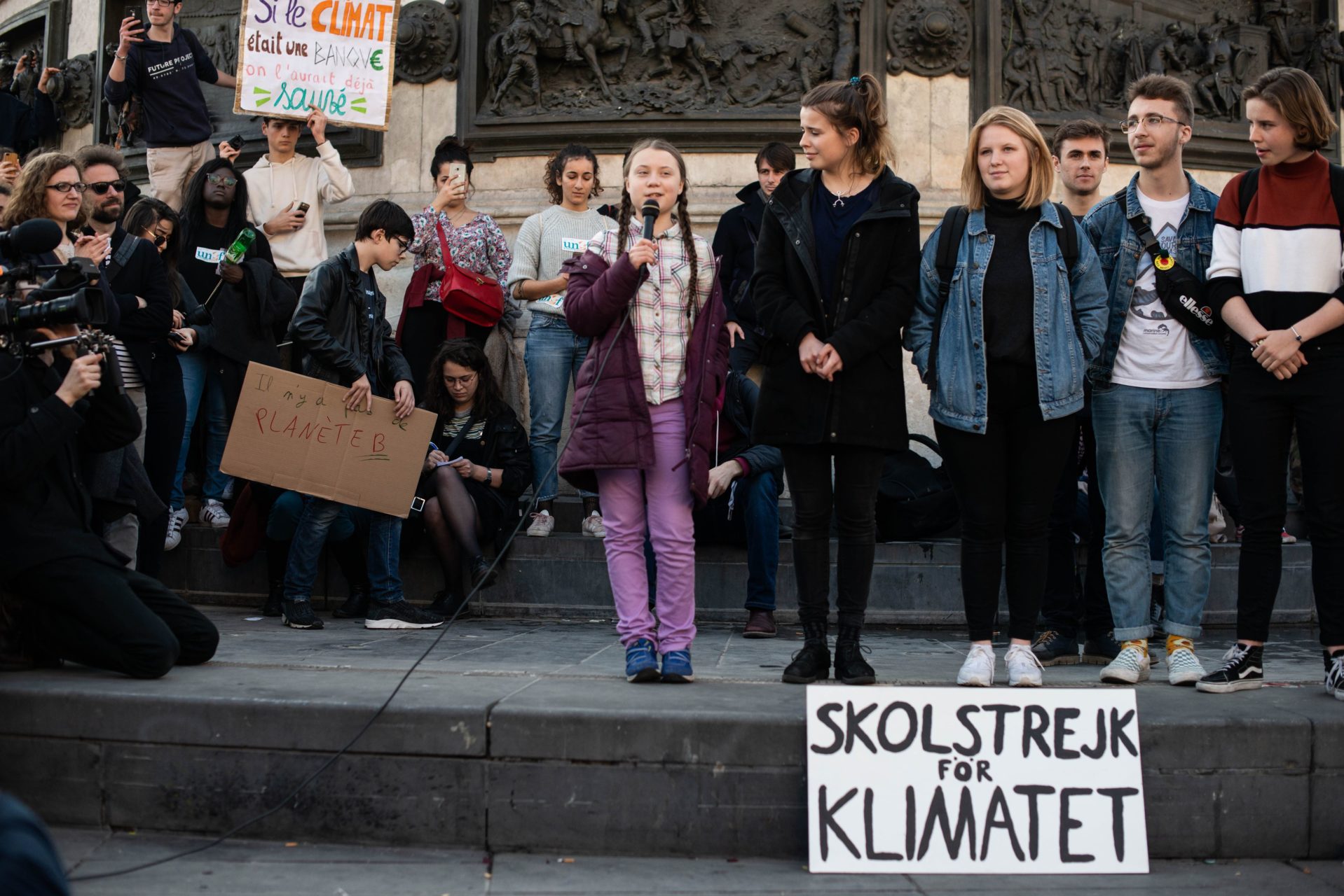 Greta Thunberg speaks in Paris